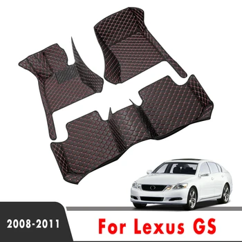 Auto-Tepisi Za Lexus GS 2011 2010 2009 2008 Umjetna Koža Vodootporan Auto-Tepih Tepih Po Mjeri Auto Pribor Unutrašnjost