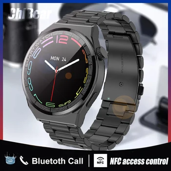 2022 NFC Bluetooth Poziv Pametni Sat Gospodo Okretni Gumb Custom dial 260 mah Velika baterija Vodootporni Pametni Sat GPS atletske Staze