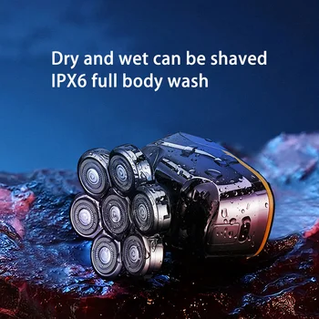 Glavobolja Britva 7D za Ćelav Muške Vodootporne Električni aparat za Brijanje za Muškarce s Trimerom za Dlaka u Nosu Ergonomski Strojevi za Brijanje Mokro/Suho Njega
