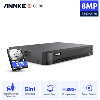 ANNKE H. 265 + 4K Ultra HD DVR 5-u-1 8-Megapiksela video snimač za video nadzor Video Daljinski pristup Detekcija pokreta Obavijesti na e-mail